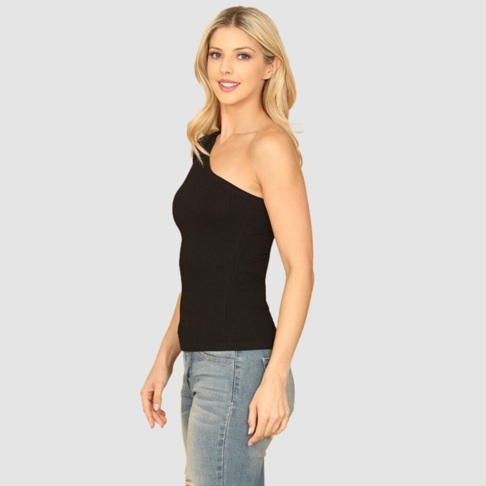 One Shoulder Tank Top - Picture 4 of 6